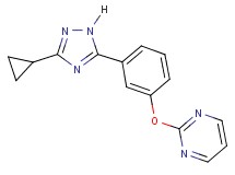 2-[3-(3-cyclopropyl-1H-1,2,4-triazol-5-yl)phenoxy]pyrimidine