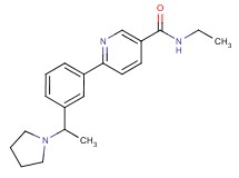 N-ethyl-6-[3-(1-pyrrolidin-1-ylethyl)phenyl]nicotinamide