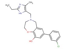 7-(3-chlorophenyl)-4-[(2-ethyl-4-methyl-1H-imidazol-5-yl)methyl]-2,3,4,5-tetrahydro-1,4-benzoxazepin-9-ol