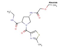 (4S)-4-[(ethoxyacetyl)amino]-N-ethyl-1-[(2-methyl-1,3-thiazol-4-yl)carbonyl]-L-prolinamide