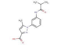 1-[3-(isobutyrylamino)phenyl]-5-methyl-1H-pyrazole-3-carboxylic acid