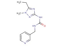 N-(5-ethyl-1-methyl-1H-1,2,4-triazol-3-yl)-N'-(3-pyridinylmethyl)urea bis(trifluoroacetate)
