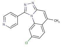 8-chloro-5-methyl-1-(4-pyridinyl)[1,2,4]triazolo[4,3-a]quinoline