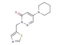 5-piperidin-1-yl-2-(1,3-thiazol-5-ylmethyl)pyridazin-3(2H)-one