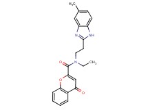 N-ethyl-N-[2-(5-methyl-1H-benzimidazol-2-yl)ethyl]-4-oxo-4H-chromene-2-carboxamide