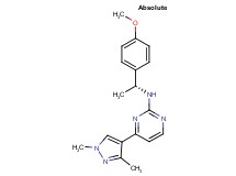 4-(1,3-dimethyl-1H-pyrazol-4-yl)-N-[(1R)-1-(4-methoxyphenyl)ethyl]pyrimidin-2-amine