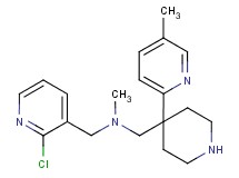 [(2-chloro-3-pyridinyl)methyl]methyl{[4-(5-methyl-2-pyridinyl)-4-piperidinyl]methyl}amine dihydrochloride