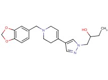 1-{4-[1-(1,3-benzodioxol-5-ylmethyl)-1,2,3,6-tetrahydropyridin-4-yl]-1H-pyrazol-1-yl}butan-2-ol