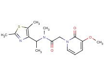 N-[1-(2,5-dimethyl-1,3-thiazol-4-yl)ethyl]-2-(3-methoxy-2-oxopyridin-1(2H)-yl)-N-methylacetamide