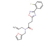 N-allyl-3-[3-(2-fluorophenyl)-1,2,4-oxadiazol-5-yl]-N-(2-furylmethyl)propanamide