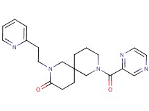 8-(pyrazin-2-ylcarbonyl)-2-(2-pyridin-2-ylethyl)-2,8-diazaspiro[5.5]undecan-3-one