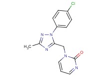 1-{[1-(4-chlorophenyl)-3-methyl-1H-1,2,4-triazol-5-yl]methyl}pyrimidin-2(1H)-one