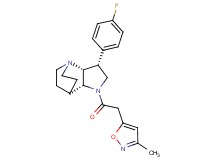 (3R*,3aR*,7aR*)-3-(4-fluorophenyl)-1-[(3-methylisoxazol-5-yl)acetyl]octahydro-4,7-ethanopyrrolo[3,2-b]pyridine