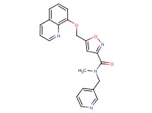 N-methyl-N-(3-pyridinylmethyl)-5-[(8-quinolinyloxy)methyl]-3-isoxazolecarboxamide