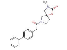 7-(4-biphenylylacetyl)-3-methyl-1-oxa-3,7-diazaspiro[4.4]nonan-2-one