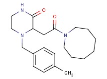 3-[2-(1-azocanyl)-2-oxoethyl]-4-(4-methylbenzyl)-2-piperazinone