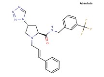 (4R)-1-[(2E)-3-phenyl-2-propen-1-yl]-4-(1H-tetrazol-1-yl)-N-[3-(trifluoromethyl)benzyl]-L-prolinamide