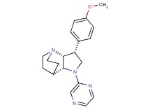 (3R*,3aR*,7aR*)-3-(4-methoxyphenyl)-1-pyrazin-2-yloctahydro-4,7-ethanopyrrolo[3,2-b]pyridine
