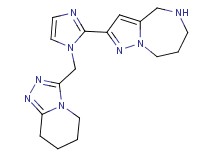 2-[1-(5,6,7,8-tetrahydro[1,2,4]triazolo[4,3-a]pyridin-3-ylmethyl)-1H-imidazol-2-yl]-5,6,7,8-tetrahydro-4H-pyrazolo[1,5-a][1,4]diazepine hydrochloride