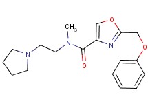 N-methyl-2-(phenoxymethyl)-N-[2-(1-pyrrolidinyl)ethyl]-1,3-oxazole-4-carboxamide
