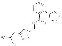 N-[(5-isobutyl-3-isoxazolyl)methyl]-2-(3-pyrrolidinyl)benzamide
