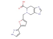 5-{[5-(1H-pyrazol-3-yl)-2-furyl]methyl}-4,5,6,7-tetrahydro-3H-imidazo[4,5-c]pyridine-6-carboxylic acid