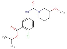isopropyl 2-chloro-5-{[(3-methoxypiperidin-1-yl)carbonyl]amino}benzoate