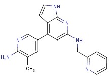 4-(6-amino-5-methylpyridin-3-yl)-N-(pyridin-2-ylmethyl)-1H-pyrrolo[2,3-b]pyridin-6-amine