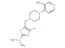 4-chloro-N,N-dimethyl-5-{[4-(3-methylpyridin-4-yl)piperazin-1-yl]methyl}-1,3-thiazol-2-amine