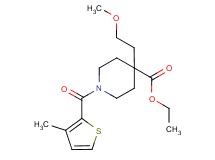 ethyl 4-(2-methoxyethyl)-1-[(3-methyl-2-thienyl)carbonyl]-4-piperidinecarboxylate