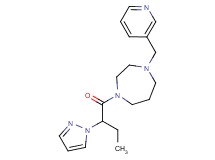 1-[2-(1H-pyrazol-1-yl)butanoyl]-4-(3-pyridinylmethyl)-1,4-diazepane