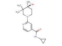 N-cyclopropyl-2-[(4S)-4-hydroxy-3,3,4-trimethyl-1-piperidinyl]isonicotinamide