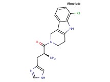 (2S)-1-(6-chloro-1,3,4,5-tetrahydro-2H-pyrido[4,3-b]indol-2-yl)-3-(1H-imidazol-4-yl)-1-oxo-2-propanamine