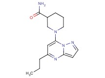 1-(5-propylpyrazolo[1,5-a]pyrimidin-7-yl)-3-piperidinecarboxamide