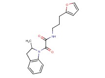 N-[3-(2-furyl)propyl]-2-(2-methyl-2,3-dihydro-1H-indol-1-yl)-2-oxoacetamide