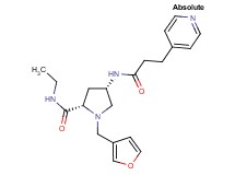(4S)-N-ethyl-1-(3-furylmethyl)-4-[(3-pyridin-4-ylpropanoyl)amino]-L-prolinamide