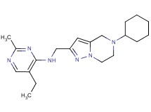 N-[(5-cyclohexyl-4,5,6,7-tetrahydropyrazolo[1,5-a]pyrazin-2-yl)methyl]-5-ethyl-2-methylpyrimidin-4-amine