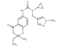 N-cyclopropyl-N'-(2-ethyl-2-methyl-4-oxo-3,4-dihydro-2H-chromen-6-yl)-N-[(1-methyl-1H-pyrazol-4-yl)methyl]urea