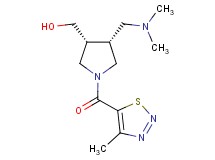 {(3R*,4R*)-4-[(dimethylamino)methyl]-1-[(4-methyl-1,2,3-thiadiazol-5-yl)carbonyl]-3-pyrrolidinyl}methanol