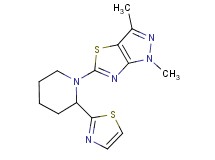 1,3-dimethyl-5-[2-(1,3-thiazol-2-yl)piperidin-1-yl]-1H-pyrazolo[3,4-d][1,3]thiazole