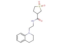 N-[2-(3,4-dihydroquinolin-1(2H)-yl)ethyl]tetrahydrothiophene-3-carboxamide 1,1-dioxide