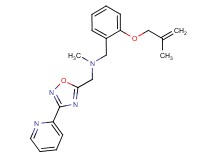 N-methyl-1-{2-[(2-methylprop-2-en-1-yl)oxy]phenyl}-N-[(3-pyridin-2-yl-1,2,4-oxadiazol-5-yl)methyl]methanamine