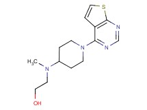 2-[methyl(1-thieno[2,3-d]pyrimidin-4-yl-4-piperidinyl)amino]ethanol