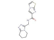 N-(5,6,7,8-tetrahydro[1,2,4]triazolo[4,3-a]pyridin-3-ylmethyl)imidazo[2,1-b][1,3]thiazole-6-carboxamide