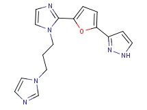 3-(5-{1-[3-(1H-imidazol-1-yl)propyl]-1H-imidazol-2-yl}-2-furyl)-1H-pyrazole