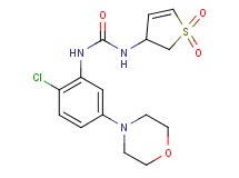 N-(2-chloro-5-morpholin-4-ylphenyl)-N'-(1,1-dioxido-2,3-dihydro-3-thienyl)urea