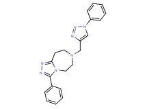 3-phenyl-7-[(1-phenyl-1H-1,2,3-triazol-4-yl)methyl]-6,7,8,9-tetrahydro-5H-[1,2,4]triazolo[4,3-d][1,4]diazepine