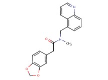 2-(1,3-benzodioxol-5-yl)-N-methyl-N-(5-quinolinylmethyl)acetamide