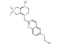 6-ethoxy-2-{[(4aS*,7aR*)-4-methyl-6,6-dioxidohexahydrothieno[3,4-b]pyrazin-1(2H)-yl]methyl}quinoline