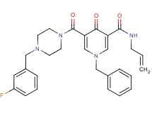 N-allyl-1-benzyl-5-{[4-(3-fluorobenzyl)-1-piperazinyl]carbonyl}-4-oxo-1,4-dihydro-3-pyridinecarboxamide